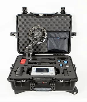 MMD Advanced kit with high-precision inductive sensors for tyre axial runout, support roller shaft deflection, and girth gear measurements