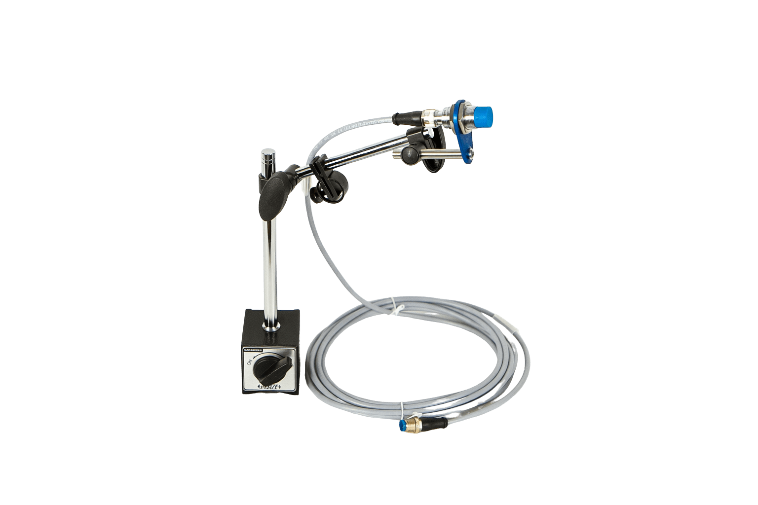 Inductive sensor setup for eccentricity measurement on rotary kiln